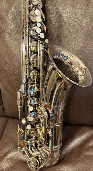 "Tru-Six" Vintage Paris Styled Tenor Saxophone DEMO BLACK NICKEL ANODIZED!!!